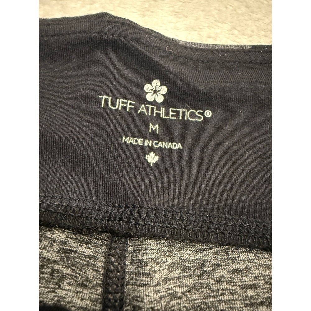Tuff Athletics Leggings Charcoal Grey Black Camouflage Activewear Yoga Pants Med - Picture 4 of 8